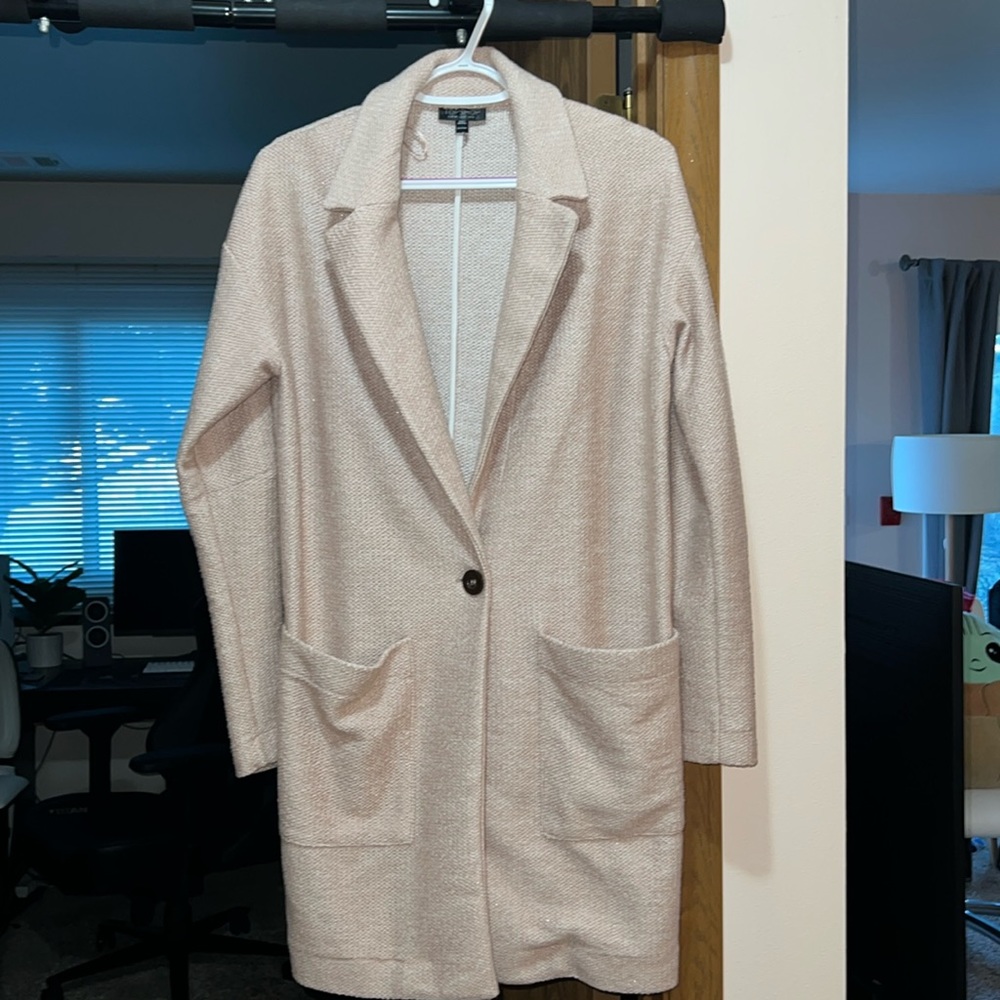 Size 4 TopShop light pink jacket